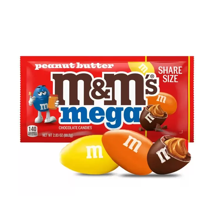 M&M's Mega Peanut Butter Chocolate Candy Share Size