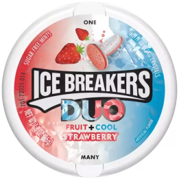 ICE BREAKERS Duo Fruit Strawberry Sugar Free Mints