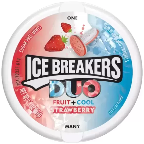 ICE BREAKERS Duo Fruit Strawberry Sugar Free Mints