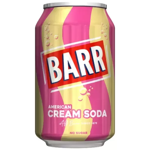 Barr Cream Soda Soft Drink No Sugar