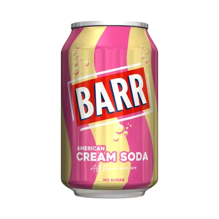 Barr Cream Soda Soft Drink No Sugar
