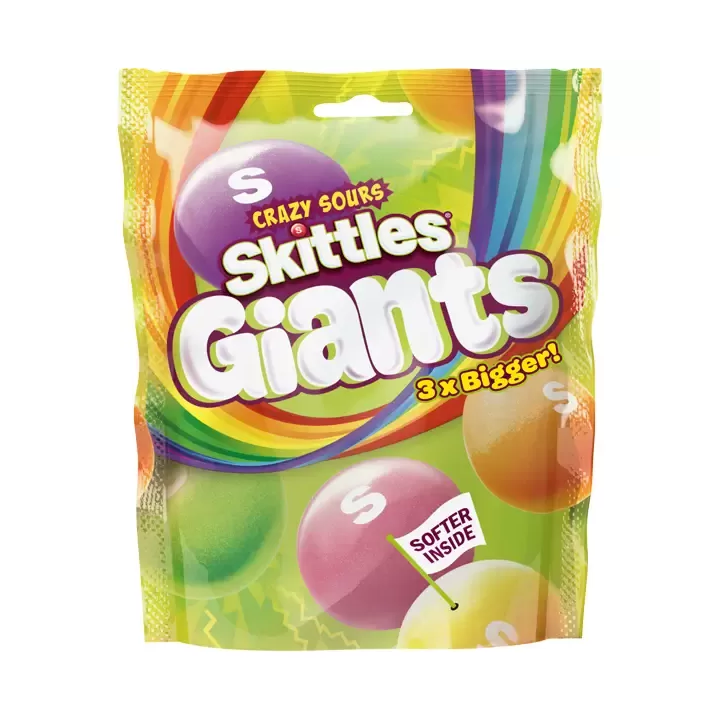 Skittles Giants Crazy Sours 3x Bigger