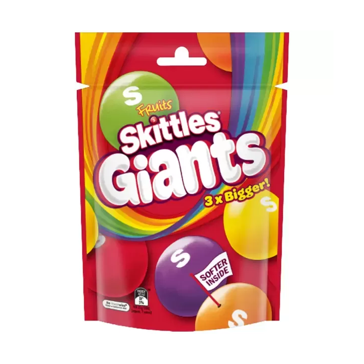 Skittles Giants Fruits 3x Bigger Sweets Candy