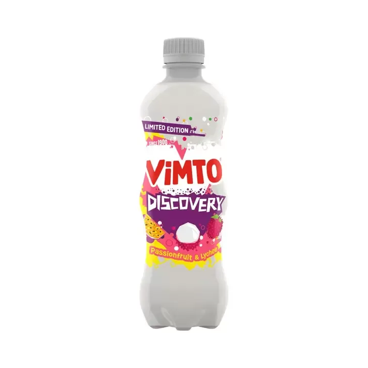 Vimto Discovery Passionfruit & Lychee Carbonated Mixed Fruit Juice