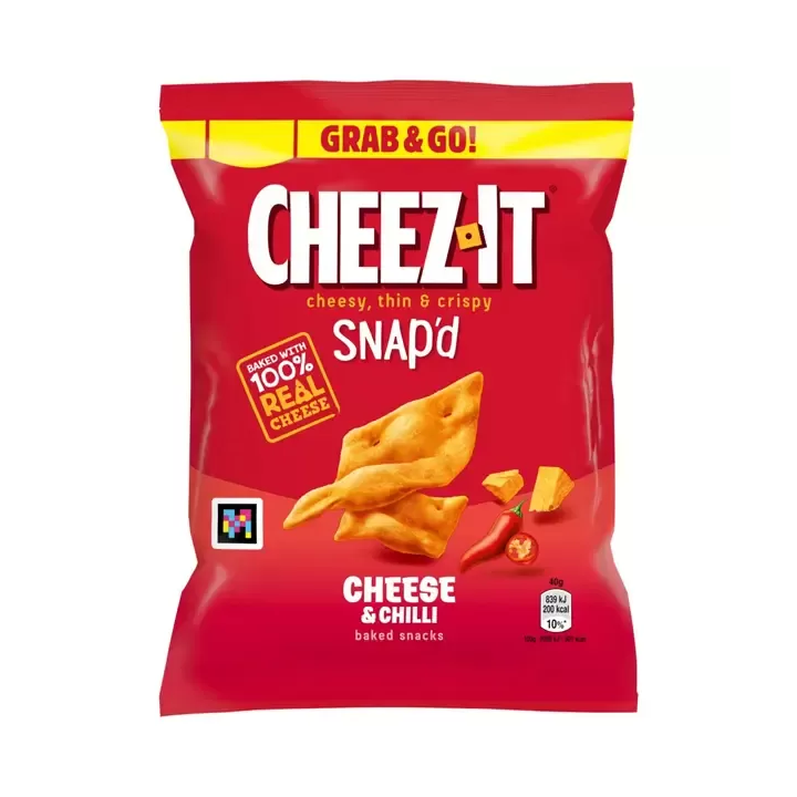 Cheez-It Snap'd Cheese & Chilli Thin & Crispy Baked Snacks