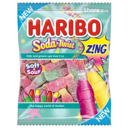Haribo Soda Twist Zing Bottle Shaped Share Size