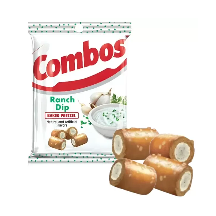 COMBOS Ranch Dip Baked Pretzel Stuffed Snacks