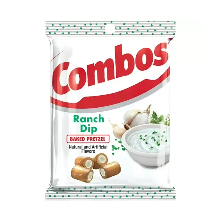 COMBOS Ranch Dip Baked Pretzel Stuffed Snacks