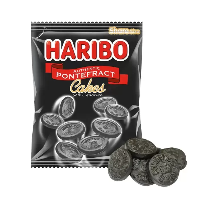 Haribo Pontefract Cakes Soft Liquorice Share Size