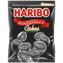Haribo Pontefract Cakes Soft Liquorice Share Size