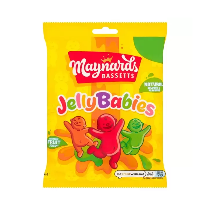 Maynards Bassetts Jelly Babies Sweets Bag