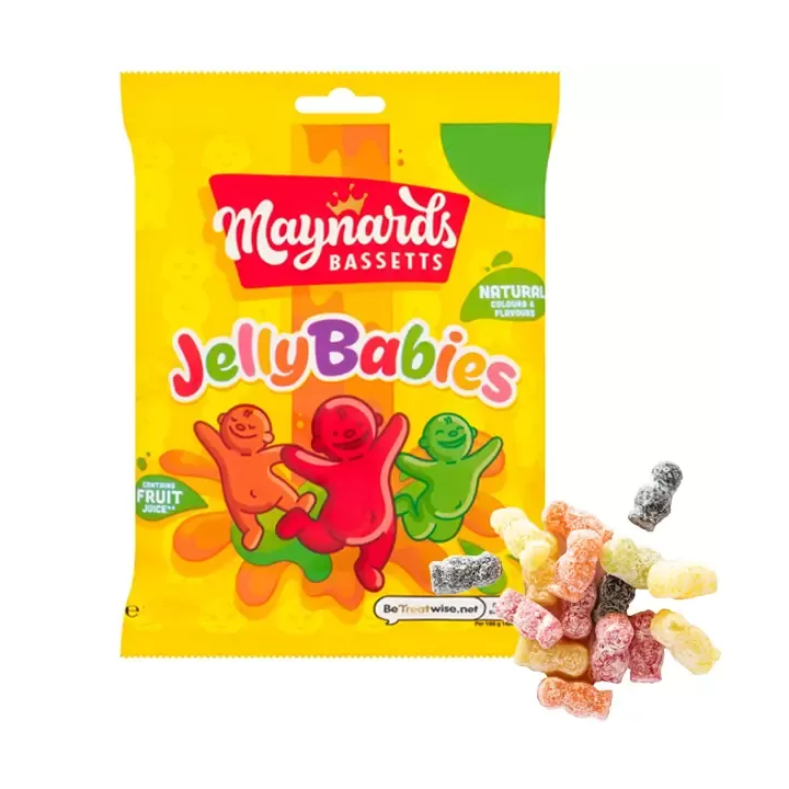 Maynards Bassetts Jelly Babies Sweets Bag