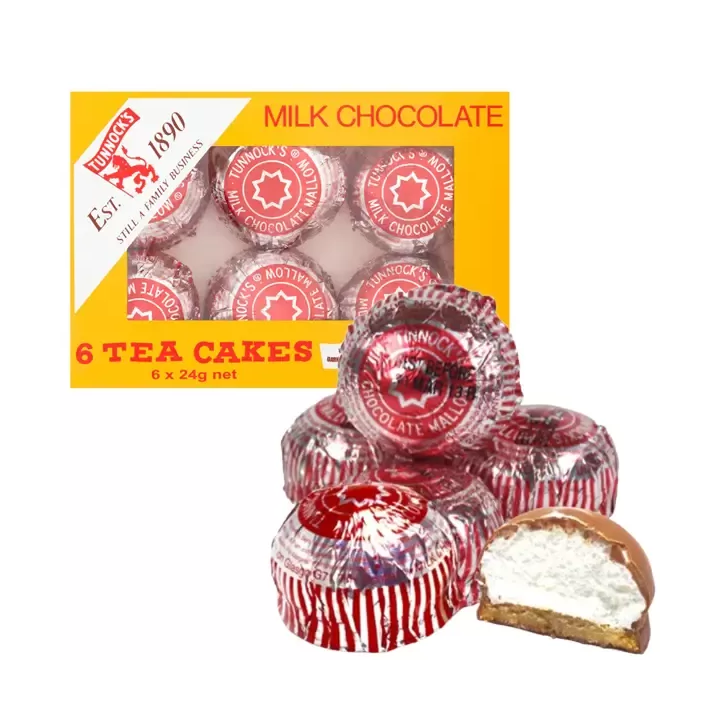 Tunnock's Tea Cakes Marshmallow Biscuit Milk Chocolate
