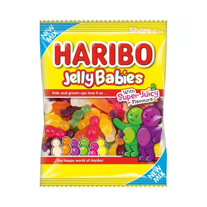Haribo Jelly Babies Share Size