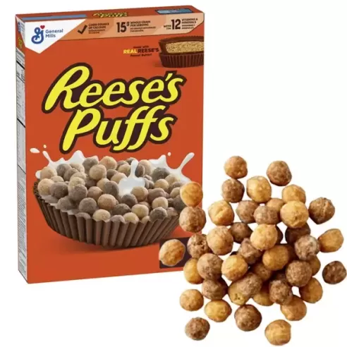 REESE's PUFFS Chocolatey Peanut Butter Breakfast Cereal