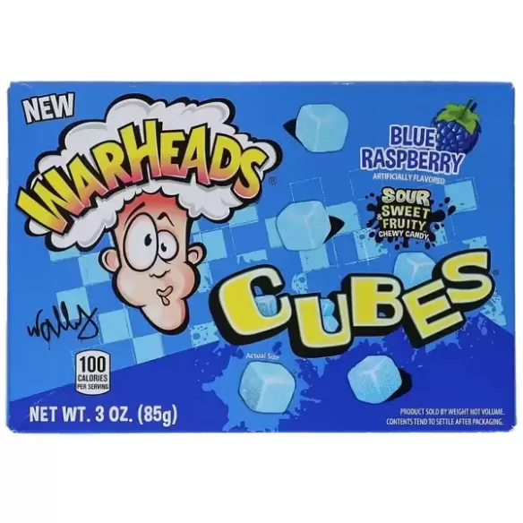 Warheads Cubes Blue Raspberry Candy