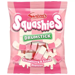 Swizzels Drumstick Squashies Strawberry & Cream Flavour