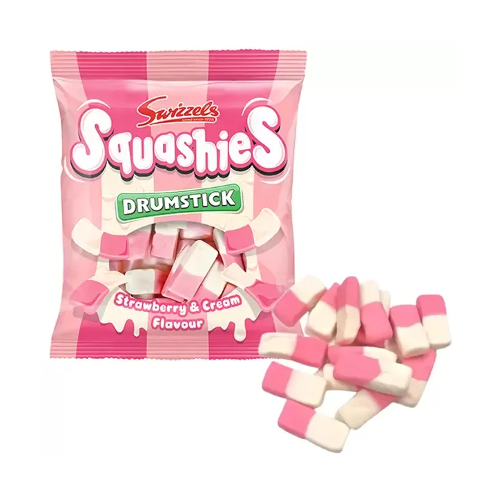 Swizzels Drumstick Squashies Strawberry & Cream Flavour