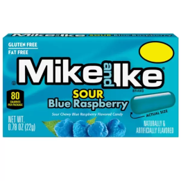 Mike and Ike Sour Blue Raspberry Chewy Candy