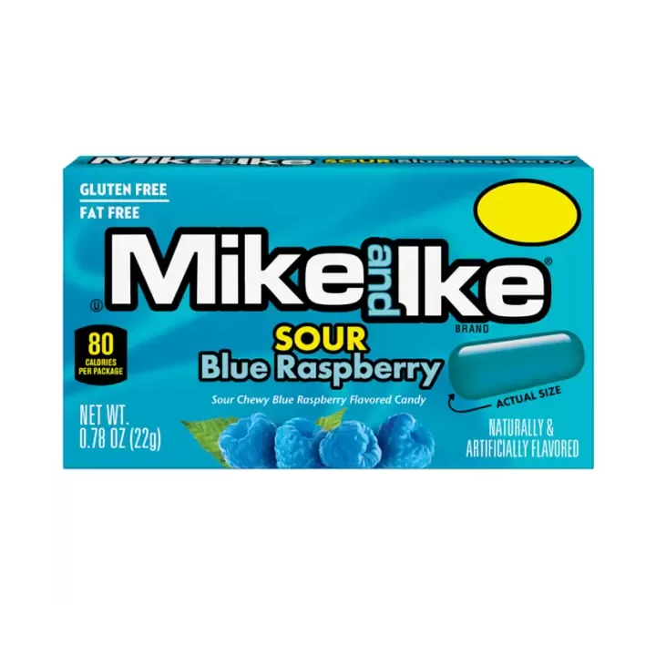 Mike and Ike Sour Blue Raspberry Chewy Candy