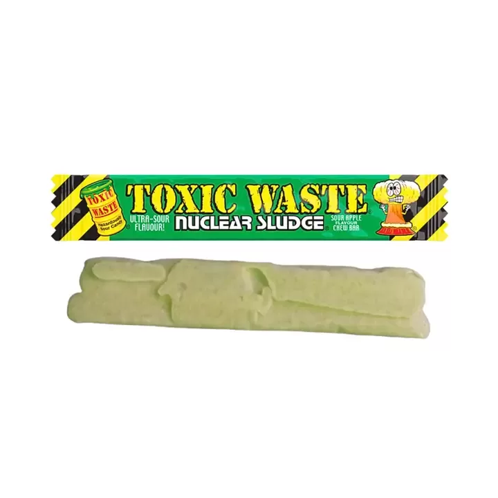 Toxic Waste Sour Apple Nuclear Sludge Chew Bar Candy