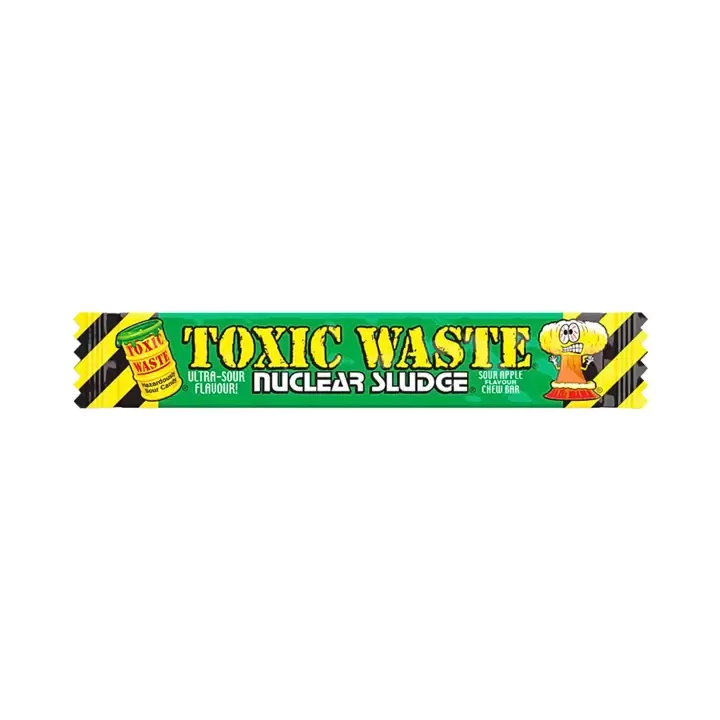 Toxic Waste Sour Apple Nuclear Sludge Chew Bar Candy