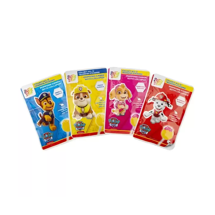 Sweet´n Fun Paw Patrol Popping Candy Lollipop