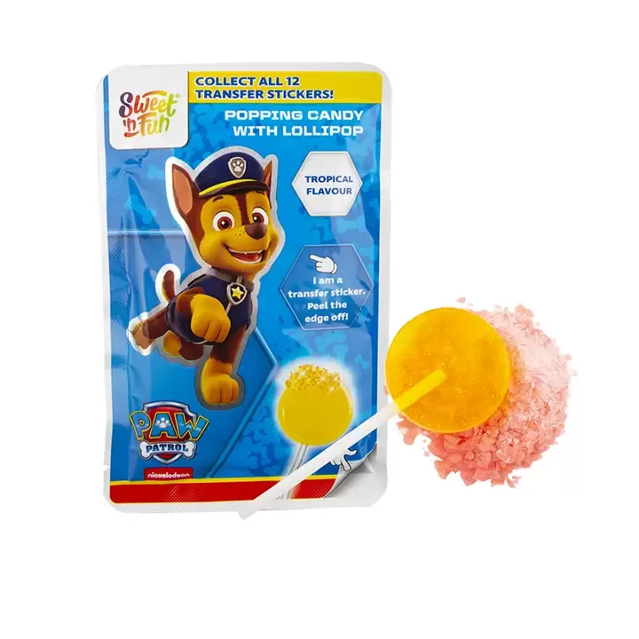Sweet´n Fun Paw Patrol Popping Candy Lollipop