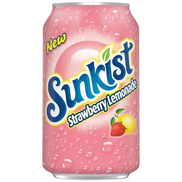 Sunkist Strawberry Lemonade Soda Drink