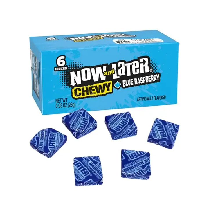 Now & Later Blue Raspberry Chews Candy
