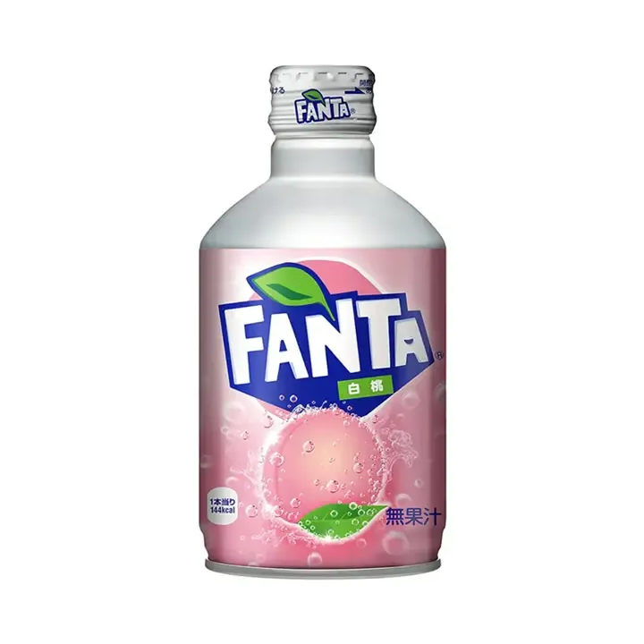 Fanta White Peach Flavour Aluminium Bottle Japan