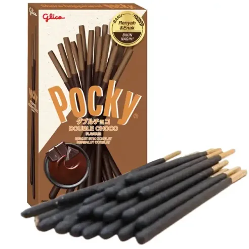 Pocky Double Choco Biscuit Sticks Chocolate