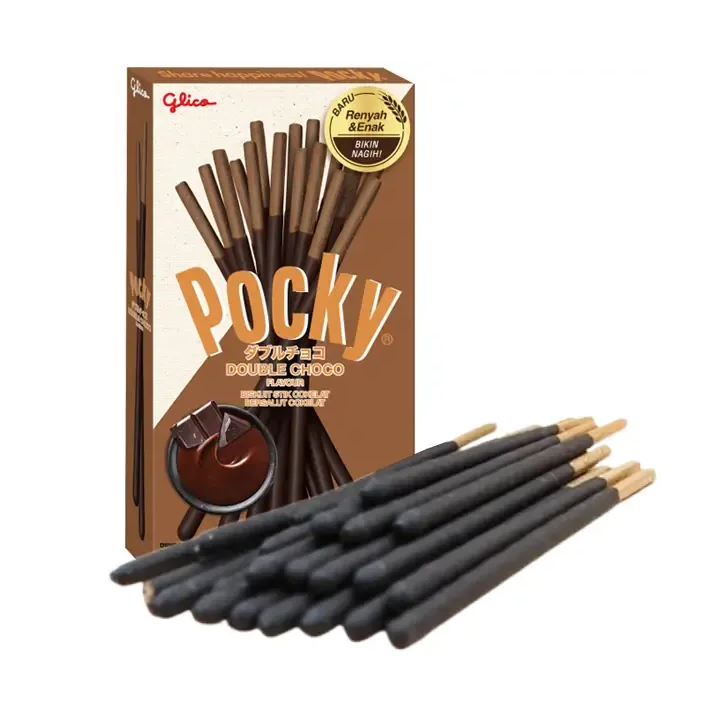Pocky Double Choco Biscuit Sticks Chocolate