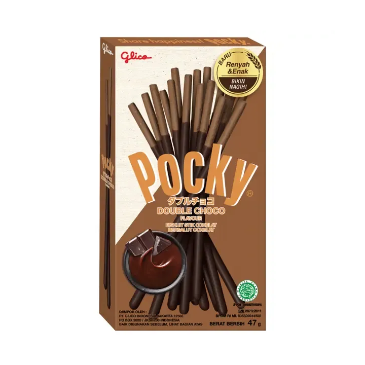 Pocky Double Choco Biscuit Sticks Chocolate