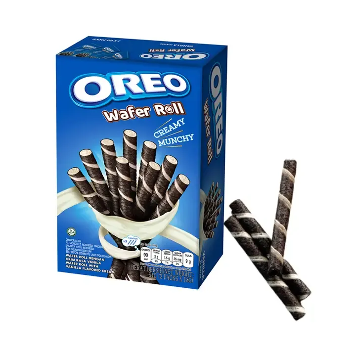 Oreo Wafer Rolls Vanilla Flavored Cream