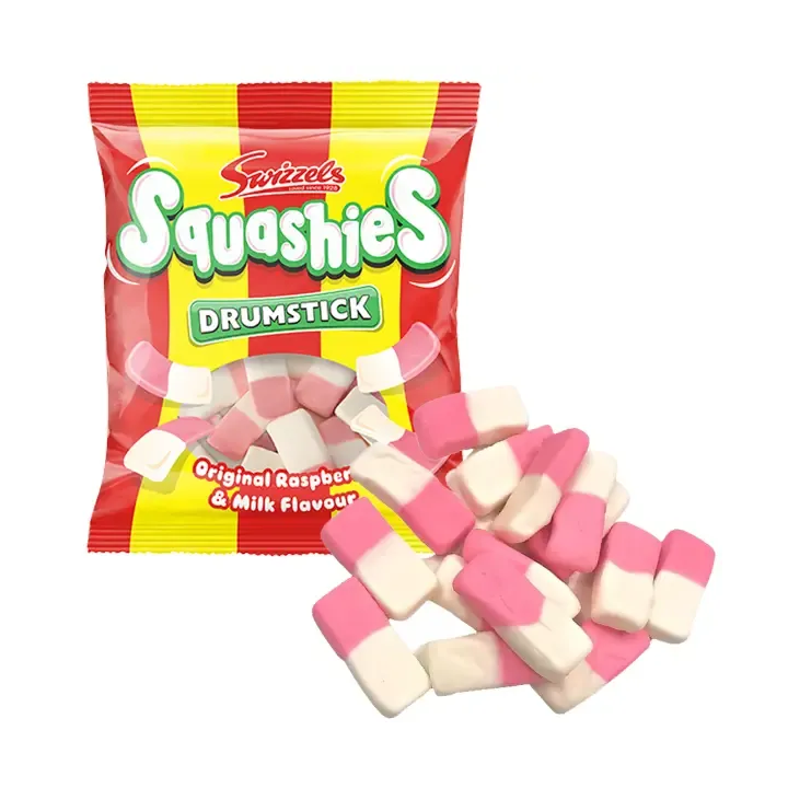 Swizzels Squashies Drumstick Original Raspberry & Milk Flavour