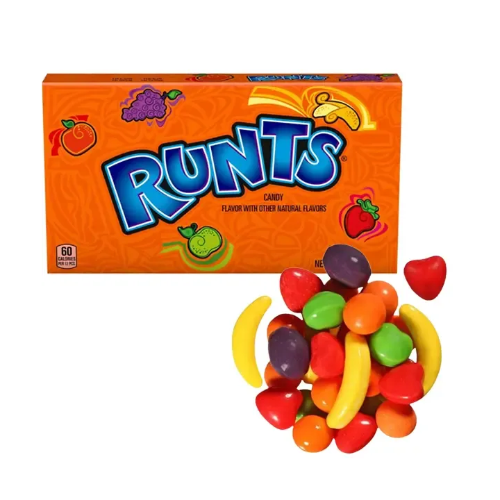 Runts Fruit Shaped Crunchy Candies Hard Chewy
