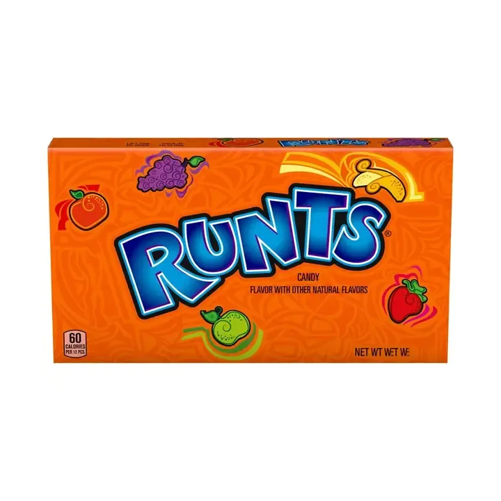 Runts Fruit Shaped Crunchy Candies Hard Chewy