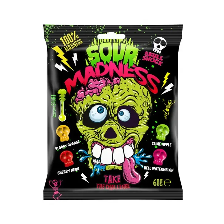 Sour Madness Skull Shock Hard Candy