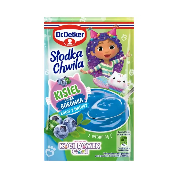 Dr. Oetker Kisiel Koci Domek Gabby's Blueberry Jelly Slodka Chwila