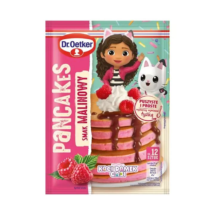 Dr. Oetker Gabby's Pancakes Raspberry Smak Malinowy Koci Domek