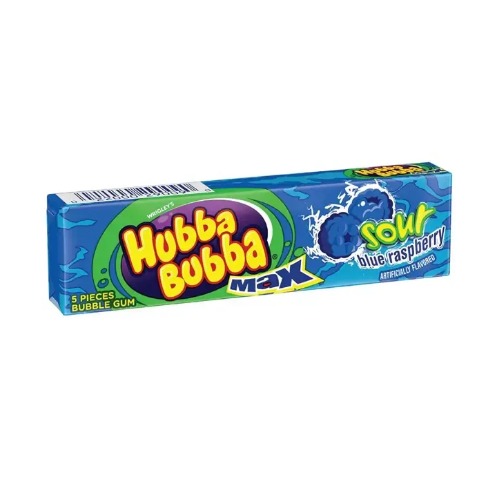 Hubba Bubba Max Sour  Blue Raspberry Bubble Gum