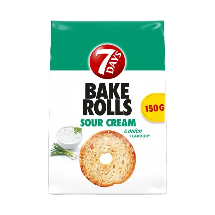 7 Days Bake Rolls Sour Cream & Onion Flavour