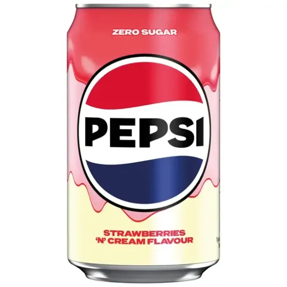 Pepsi Strawberries 'n' Cream Zero Sugar Flavour Soft Drink