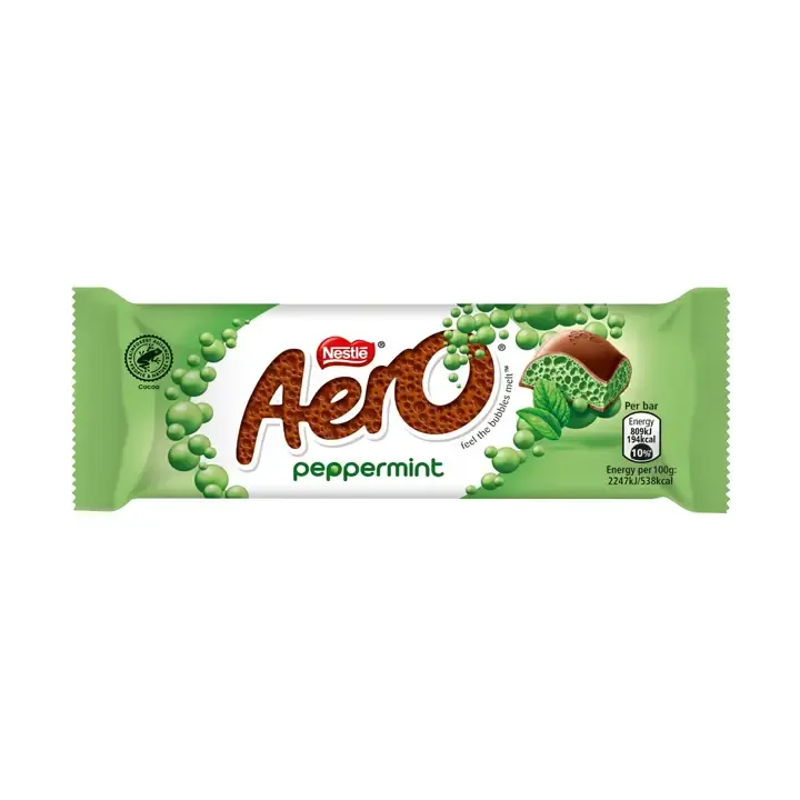 Aero Bubbly Peppermint Milk Chocolate Bar