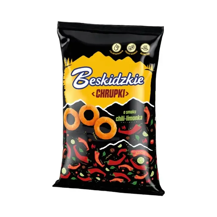 Beskidzkie Corn Snacks with Chili Lime Flavour Chrupki o smaku chili-limonka