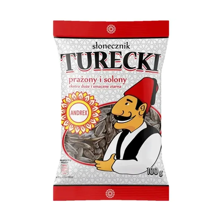 Andrex Sunflower Seeds Toasted & Salted Słonecznik Turecki Prażony i Solony