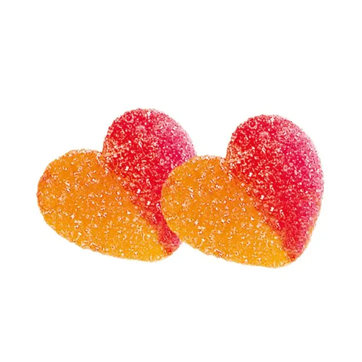 Vidal Peach Hearts Candy