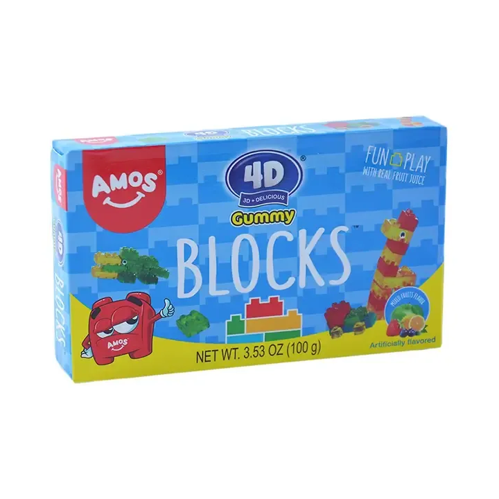 Amos 4D Gummy Blocks Candy