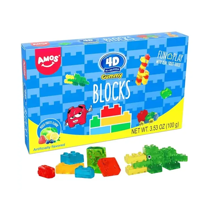 Amos 4D Gummy Blocks Candy